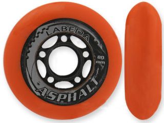 New 8 Labeda Gripper Asphalt Outdoor Wheels   Orange