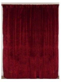 8W X 8H Red Velvet Panel Curtain Drape Backdrop Stage Hotels Bars 