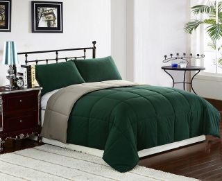   Goose Down Alternative Comforter Set Green/Sage Twin,Queen,Kin​g