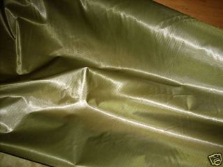 38 WIDE PARACHUTE RIPSTOP NYLON 5yds OLIVE GREEN CLOTH