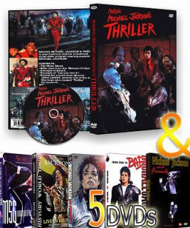 MICHAEL JACKSON THE MAKING OF THRILLER + OTHER 5 DVDS MORE THAN 10 