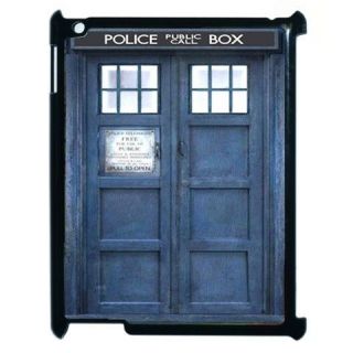   Custom Dr Who Police Call Box Blue Tardis Apple IPad 2 Hard Case Cove