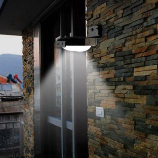   Solar Power Motion Sensor Detector Outdoor Home Garden Path Wall Light
