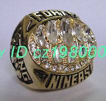   NFL San Francisco 49ers Young Super Bowl Championship Champions Ring