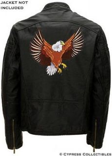 LARGE BALD EAGLE   EMBROIDERED MOTORCYCLE BIKER PATCH IRON ON HUGE