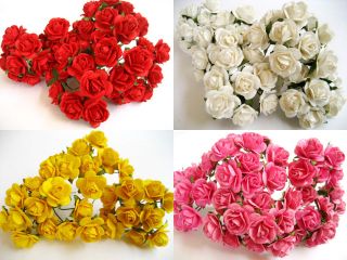   Flowers SAA / MULBERRY Paper Artificial Flower Wedding Card Craft # S4