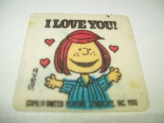 VINTAGE PEANUTS PEPPERMINT PATTY IRON ON PATCH