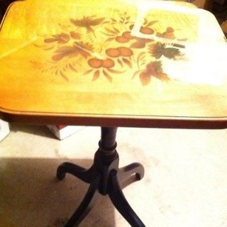 Hitchcock Stencilled End or Side Lamp Phone Bedroom Nightstand Signed