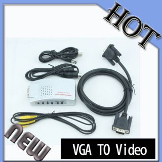 PC Laptop VGA to TV Video Signal Converter Switch Box For Home Use SPC 