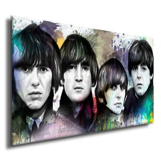 BEATLES John Lennon Paul McCartney painting CANVAS ART GICLEE PRINT #B