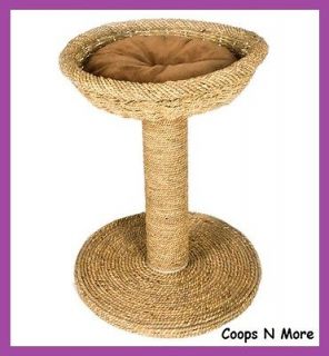 SEAGRASS SCRATCH N BED★CAT SCRATCH POST GREAT FOR ALL DECOR 