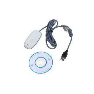 White PC Wireless Controller Gaming Receiver Adapter for Microsoft 