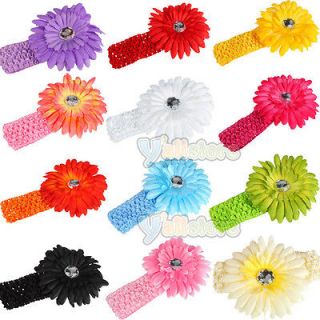   Baby Girl Diasy Headband Hairbands Hairbows Hair Flower Clip Headwear