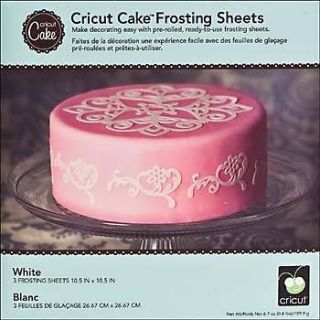 Cricut Cake Machine White Frosting Sheets In Stock