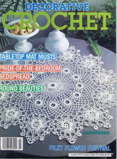Decorative Crochet #20 March 1991 Dancing Poodle Valance, Bedspreads 