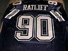 Jay Ratliff Dallas Cowboys Signed Blue Authentic Jersey Auburn Tigers