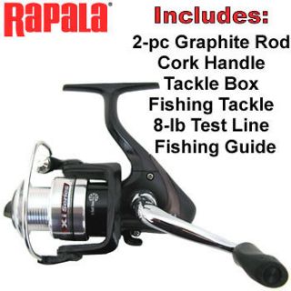 RAPALA® XI SERIES GRAPHITE XTREME 6 SPINNING ROD & REEL COMBO 
