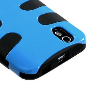 LG Marguee Ignite LS855 Hybrid Hard Case Silicone Cover Lite Blue 