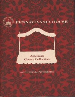 1970s Pennsylvania House Furniture Catalog American Cherry General 