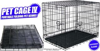 29.5 DOG CAGE CRATE CAT CARRIER ANIMAL KENNEL HOUSE (PET CAGE 4 L)