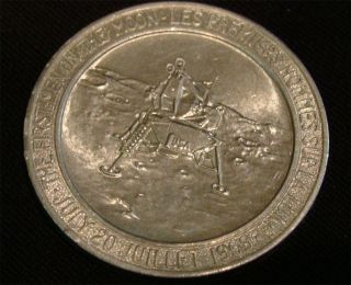 Aldrin Armstrong Collins Apollo 11 First Men on the Moon Vintage Coin 