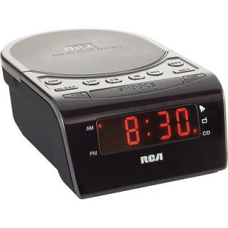 RCA AM FM CD ALARM CLOCK RADIO Wake to CD Radio or Alarm Smart Snooze 