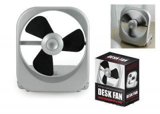Desk Fan Portable Battery Operated Desktop Cooling