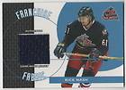   2003 04 TOPPS TRADED FRANCHISE FABRICS JERSEY #FF RN BLUE JACKETS MINT