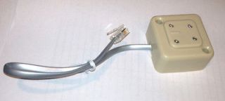Telephone 4 prong plug to modular adapter (RJ 11) Four Prong for 