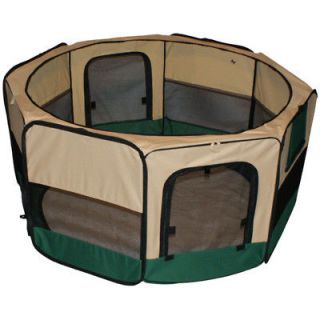 45x45x24 Medium Pet Dog Cat 2 Door Playpen Puppy Crate Cage 