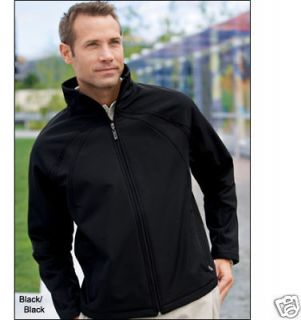 PING Golf NEW Mens Size MEDIUM SOFT Shell Full Zip Jacket Coat BLACK 