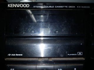 Kenwood KX W4030 Dual Cassette Deck Player Recorder Home Stereo