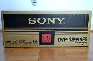 SONY DVP NS 999ES SACD/DVD/CD player+BOX+MAN​UAL/REMOTE+MIN​T+FREE 