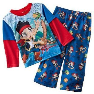 Disneys Jake & the Neverland Pirates 2 Piece Pajamas 4T Long Sleeve 