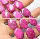 13x18mm 15Purple Crazy Agate Gemstone Oval Loose Bead 15 DS