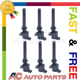02 07 Ford Mazda 6 NEW Set of 6 Ignition Coil on Plug Coils Pack 3.0L 