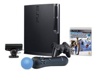 controllers So​ny PlayStation 3 Slim Bundle 320 GB Console 3 games 