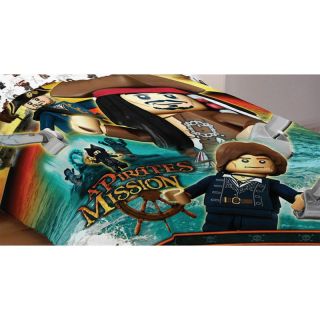 LEGO PIRATES Caribbean FULL Double COMFORTER   Jack Sparrow Blanket 