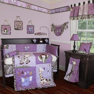 Baby Boutique   Safari 15 PCS Girl Nursery Crib Bedding Set