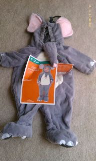 NWT Elephant Halloween Costume, Size 6 12 months, infant, toddler 