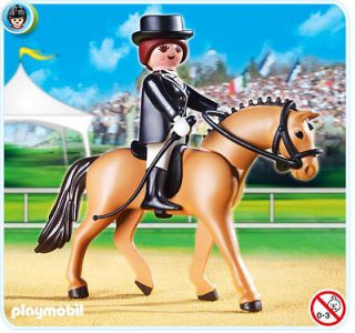   Horse with Dressage Rider and Stable Playmobil Toy 5111 New In Box