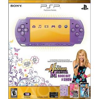 Sony PSP 3000 Hannah Montana Entertainment Pack Lilac Handheld System 