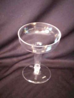 25   2 pc party clear plastic champagne glasses 4 oz