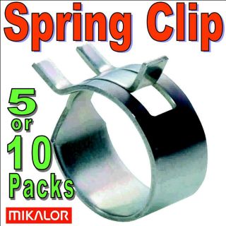   SPRING BAND TYPE Fuel Hose Clips Silicone Pipe Clamp Low Pressure Air
