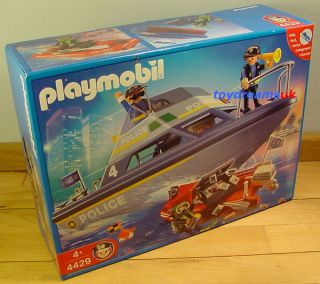 playmobil police boat in Playmobil