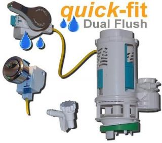   Quick Fit Drop In Dual Flush Toilet Converter Kit with Bowl fill valve