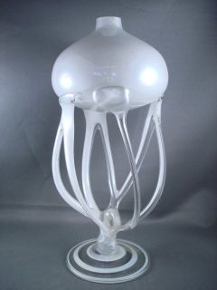 Krosno JOZEFINA Polish ART GLASS Oil Lamp 9 TALL