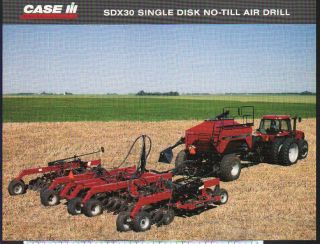 CASE IH SDX30 Single Disk No Till Tractor Air Drill Brochure Leaflet