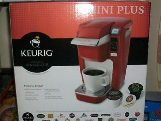 KEURIG MINI PLUS B 31 PERSONAL COFFEE BREWER COLOR RED NEW INCLUDES 
