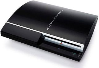Sony PlayStation 3 60 GB Piano Black Console PS2 Backward Compatible 
